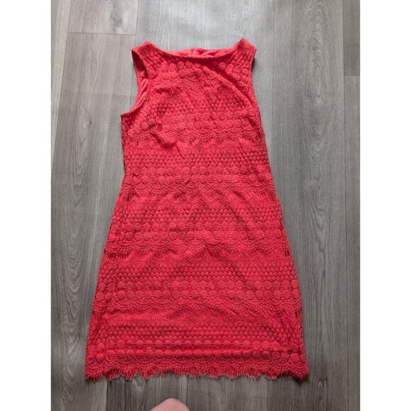 Ronnie Nicole Coral Womens Lace Sleeveless Sheath Dress Size 8 - Picture 2 of 7